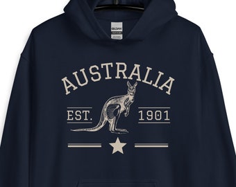 Australia Kangaroo Hoodie, Vintage Athletic Australia Jumper