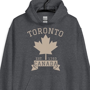 Toronto Canada Pullover Hoodie, Vintage Athletic Maple Leaf Hoodie, Toronto Hoodie, Toronto Jumper, Toronto Souvenir