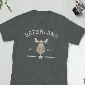 Greenland T-shirt, Viking Shirt, Vintage Athletic Greenland Tee, Scandinavian Tshirt, Greenland Souvenir, Scandinavian Gift, Nordic Norse