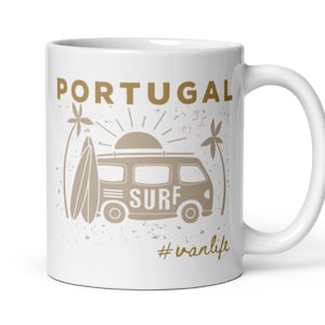 Portugal Van Life Coffee Mug, Portugal Tea Cup, Portugal Road Trip Souvenir, Portugal Vanlife Gift, Portugal Travel Mug, Portugal Mug