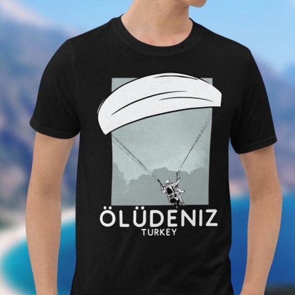 Oludeniz Türkei Paragliding Shirt, Paraglider T-shirt, Oludeniz Souvenir, Türkisches Geschenk, Paragliding Lehrer Geschenk, Paraglider Pilot Tshirt