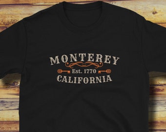 Monterey T-shirt, California Shirt, Wild West Retro Vintage Tshirt, American Western Tee, Monterrey Souvenir, California Gift, Outlaw Tee