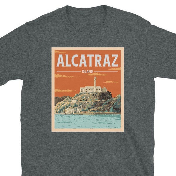 Alcatraz T-Shirt, Alcatraz Souvenir, San Francisco T Shirt, Alcatraz Skyline Shirt, San Francisco Gift, Alcatraz Island Gift