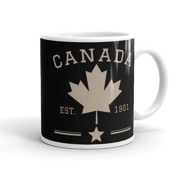 Canada koffie mok, maple blad mok, Canada thee kopje, Canada mok, vintage Canadese gift, maple leaf koffie mok, Toronto Vancouver Montreal