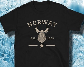 Norway T-shirt, Viking Shirt, Vintage Athletic Norwegian Tee, Scandinavian Tshirt, Norway Souvenir, Gift from Scandinavia, Nordic Norse