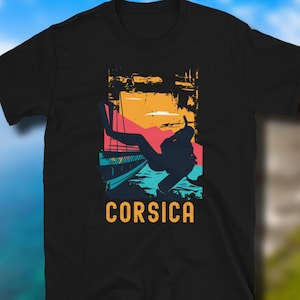 Korsika Frankreich Mittelmeer Tauchen Shirt, Scuba Diver T-shirt, Scuba Dive Geschenk, Korsika Souvenir, Korsika Geschenk, Divemaster Open Water