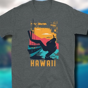 Hawaii T-Shirt, American Divers Tee, Hawaii Souvenir, Manta Ray Lovers Shirt, Scuba Diving, Hawaii Scuba Dive Geschenk, Divemaster Open Water