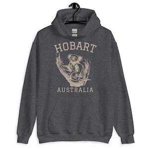 Hobart Tasmania Koala Pullover Hoodie, Vintage Athletic Australia Hoodie, Hobart Hoodie, Hobart Jumper