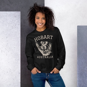 Hobart Tasmania Koala Unisex Sweatshirt, Vintage Athletic Australia Sweater, Hobart Sweatshirt, Hobart Pullover, Hobart Sweater