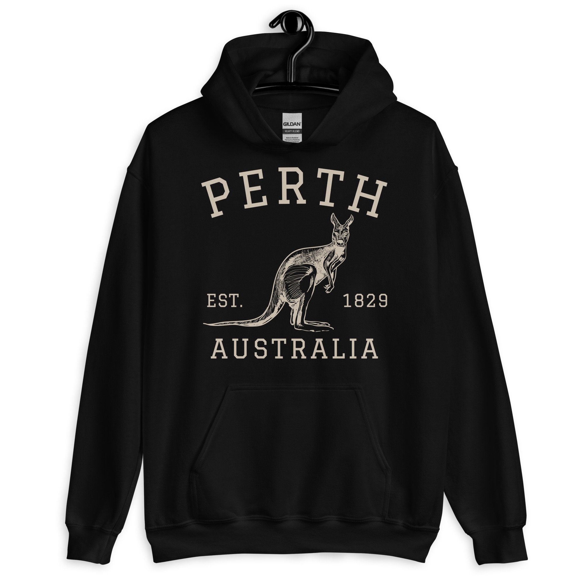 Perth Australia Pullover Hoodie Vintage Athletic Australian