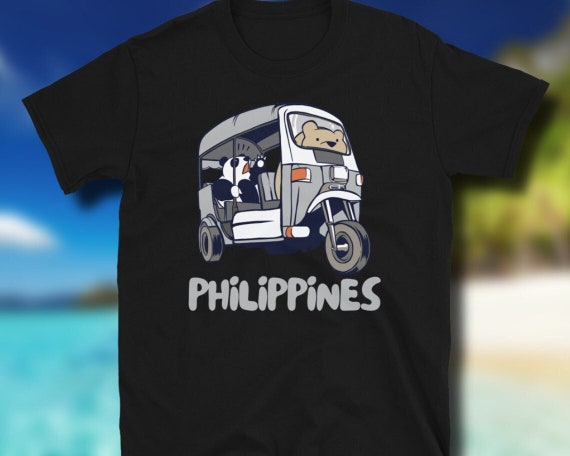 Filipinas Camiseta Filipinas Souvenir Filipinas Camisa Filipinas Regalo Panda Bear Shirt Tuk Tuk Tshirt Rickshaw Tee Manila Shirt Etsy Mexico