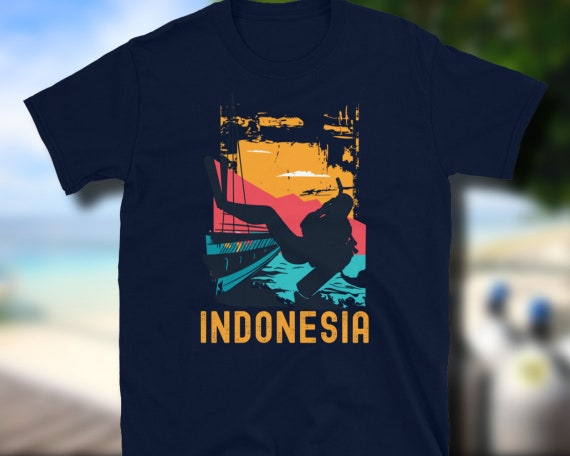 Camiseta de de Indonesia camiseta de buceo regalo para - Etsy España