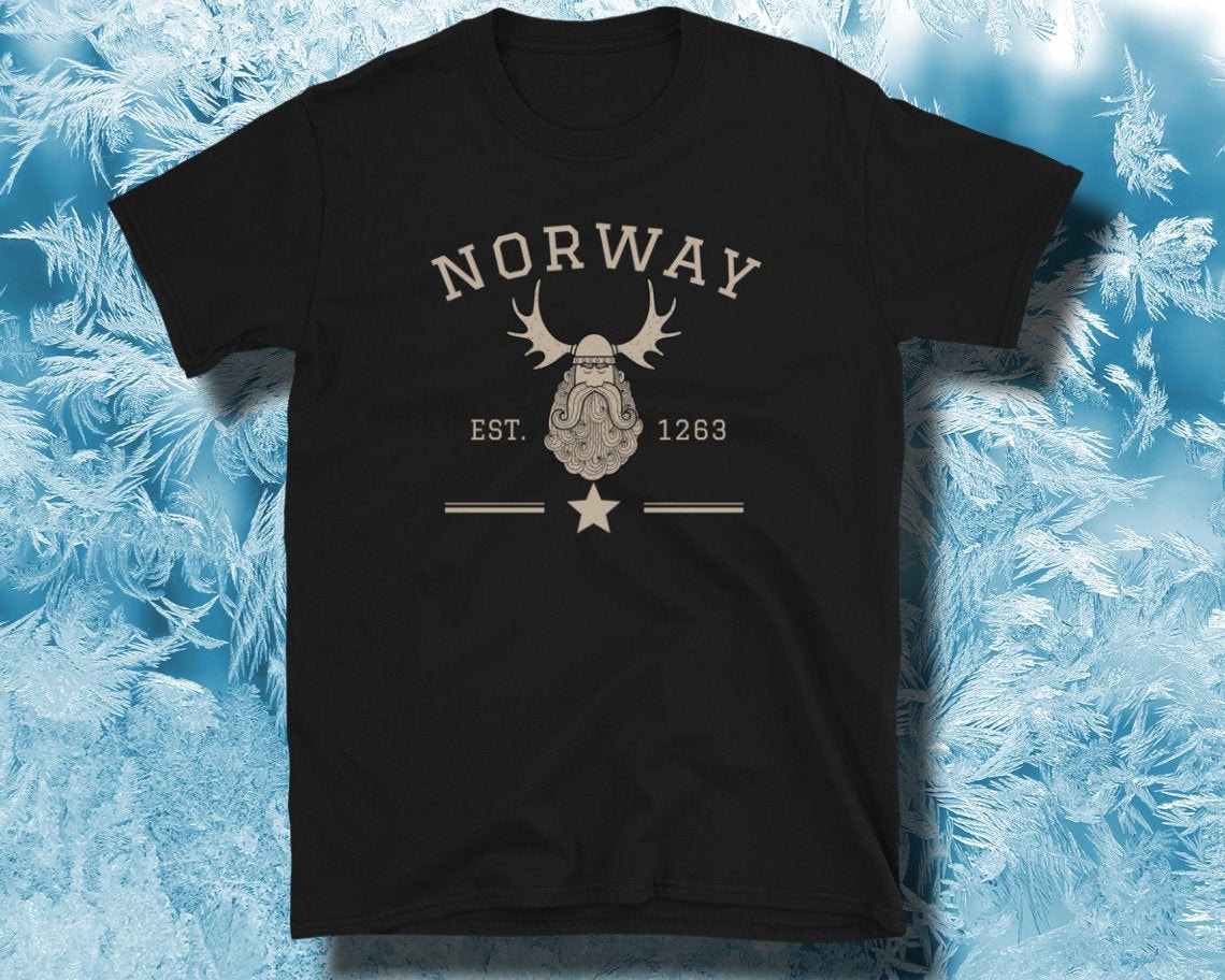 Norway Tshirt, Viking Shirt, Vintage Athletic Norwegian Tee