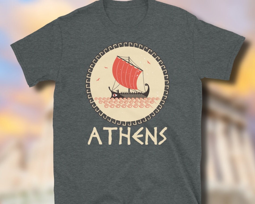 Athens Shirt Greece Tshirt Athens Souvenir Greek Island Etsy