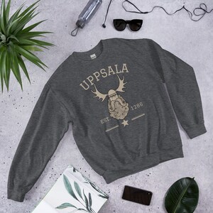 Uppsala Sweden Unisex Sweatshirt, Vintage Athletic Viking Sweater, Uppsala Sweatshirt, Uppsala Pullover, Swedish Souvenir, Uppsala Sweater
