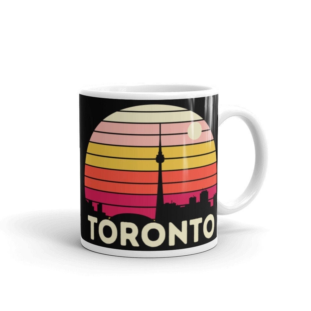 Tasse Toronto, Tasse à Café Toronto Skyline, Souvenir Cadeau Canada, Thé Coucher Vintage Sunset Mug