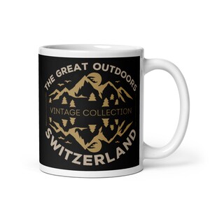 Switzerland The Great Outdoors Coffee Mug, Switzerland Tea Cup, Switzerland Souvenir, Switzerland Gift, Swiss Travel Mug, Switzerland Mug