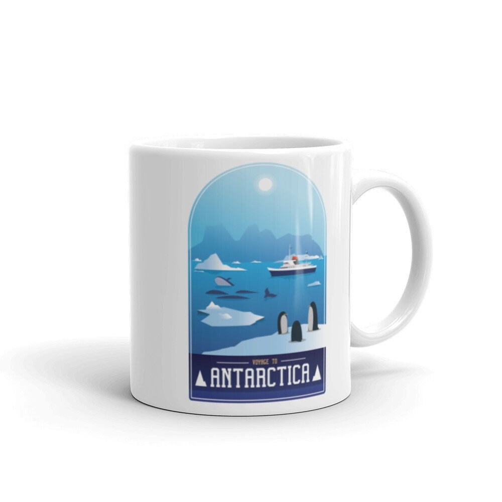 Bienvenue à La Tasse Café Antarctica, Au Pôle Sud, Antarctique, Souvenir Antarctique Cadeau Antarcti