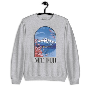 Mt Fuji Sweatshirt, Fuji Mountain Sweater, Mount Fuji Pullover, Japan Sweatshirt, Japanese Aesthetics, Japanese Souvenir, Hokusai Sweatshirt