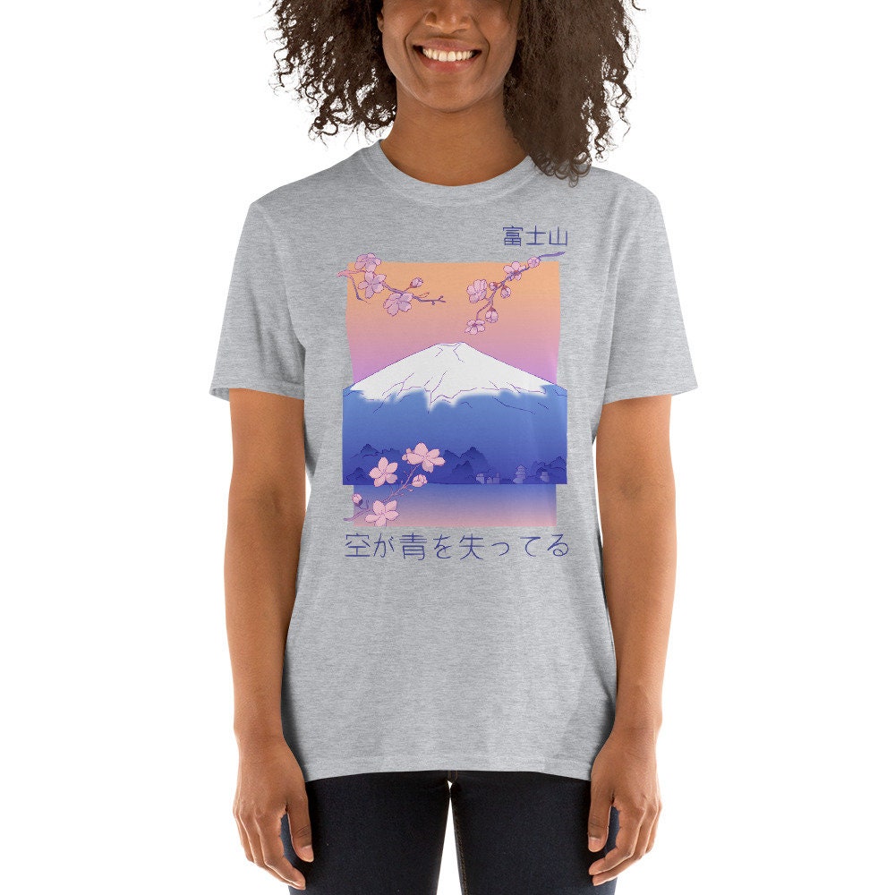 Mount Fuji T-shirt Mt Fuji Souvenir Sakura Cherry Blossom