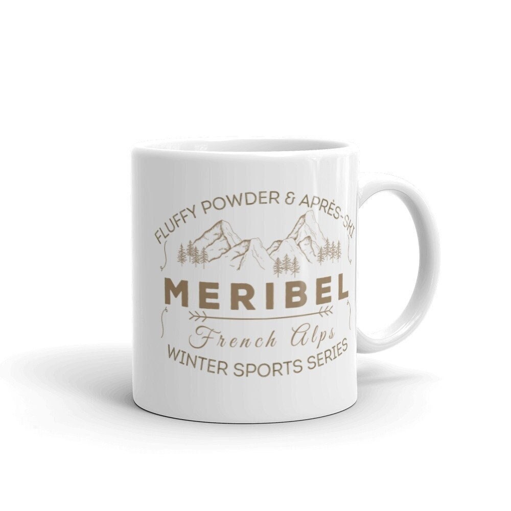 Meribel Tasse à Café Français Alpes Mug Méribel Souvenir Meribel de Thé Sports d'hiver Cadeau Pour S