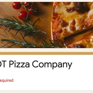 May include: A close-up of a pizza with cheese and tomato sauce on a wooden board with rosemary sprigs and cherry tomatoes.