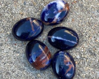 Natural Sodalite Oval Cabochon: AAA+ Quality Gemstone