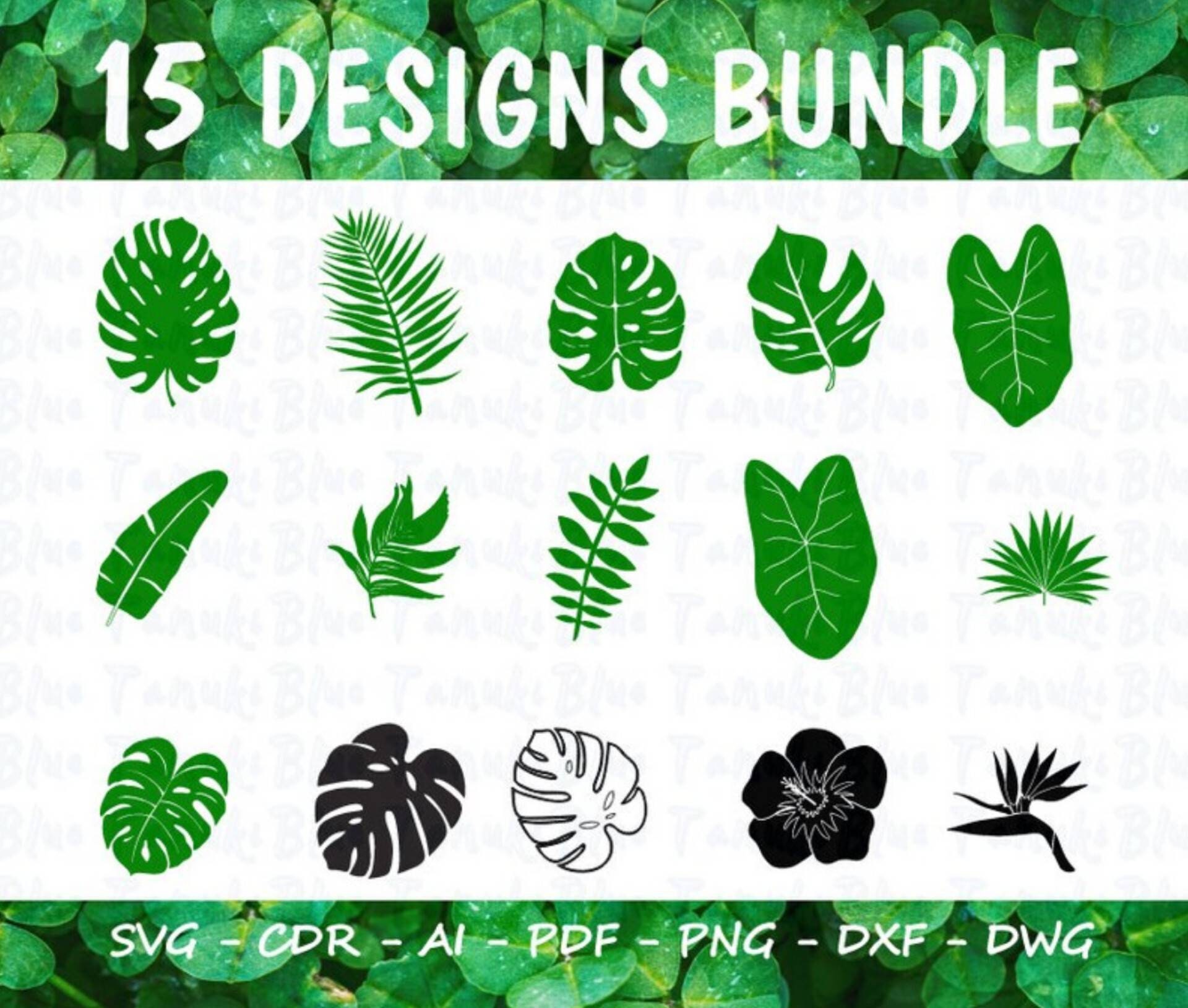 Tropical Leaves Svg, Monstera Leaf Svg Clipart, Commercial Use Svg ...