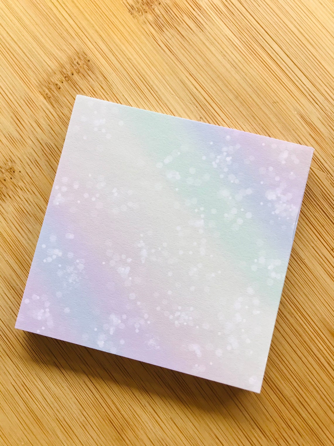Rainbow sparkle Memo pad / Pastel Memo / Memo pad / Pink Memo Etsy España