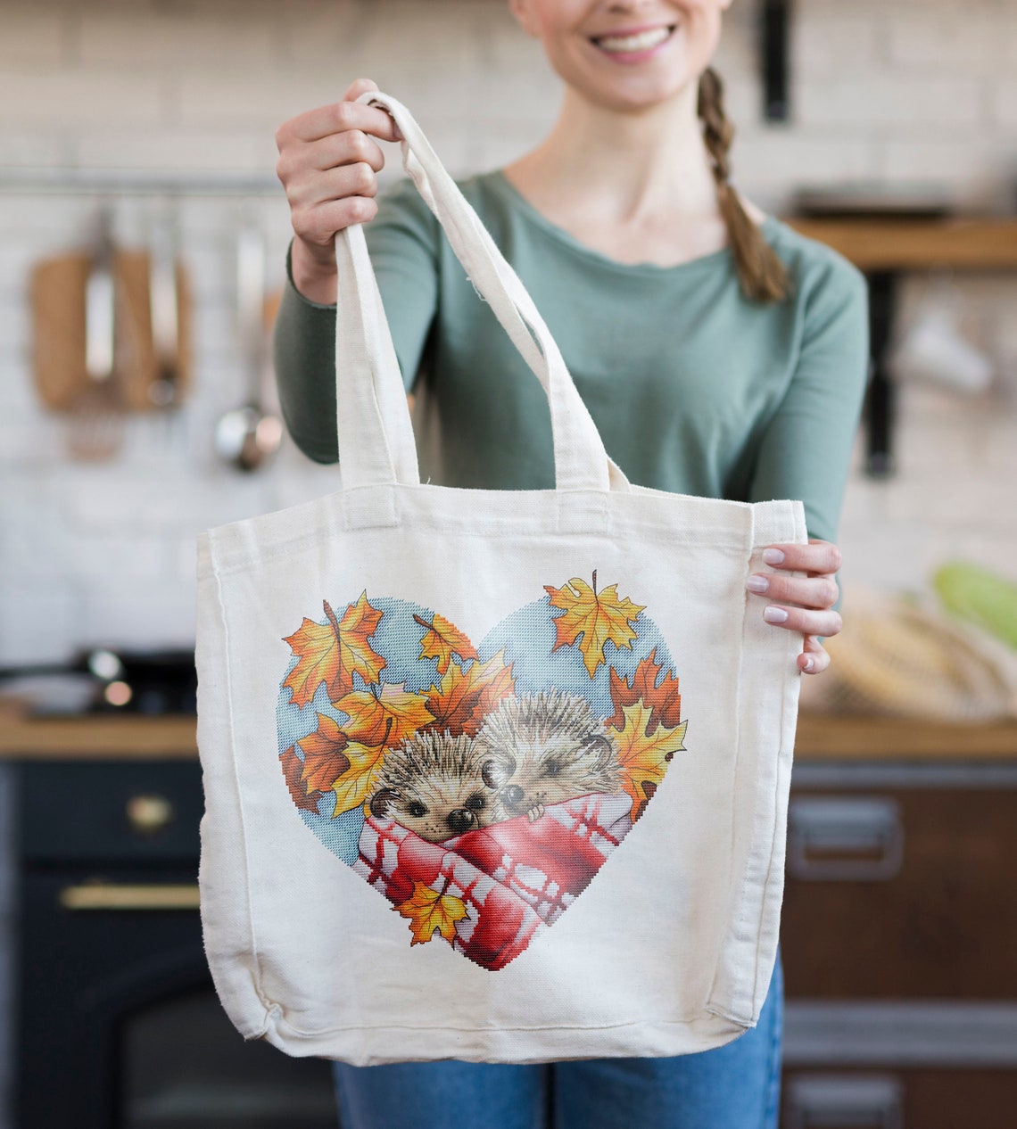 Hedgehogs in Love PDF Cross Stitch Pattern Two Hedgehogs Etsy