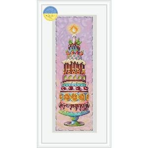 Sweet cake - PDF cross stitch pattern Sweet cake -cake Lover Gift - sweet - Cute cake chart