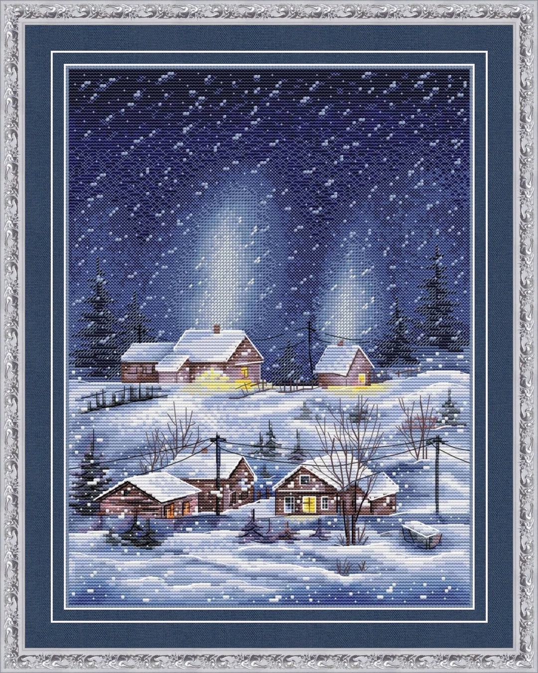 Winter Village - PDF Cross Stitch Pattern - Sweet Home Counted Chart ...
