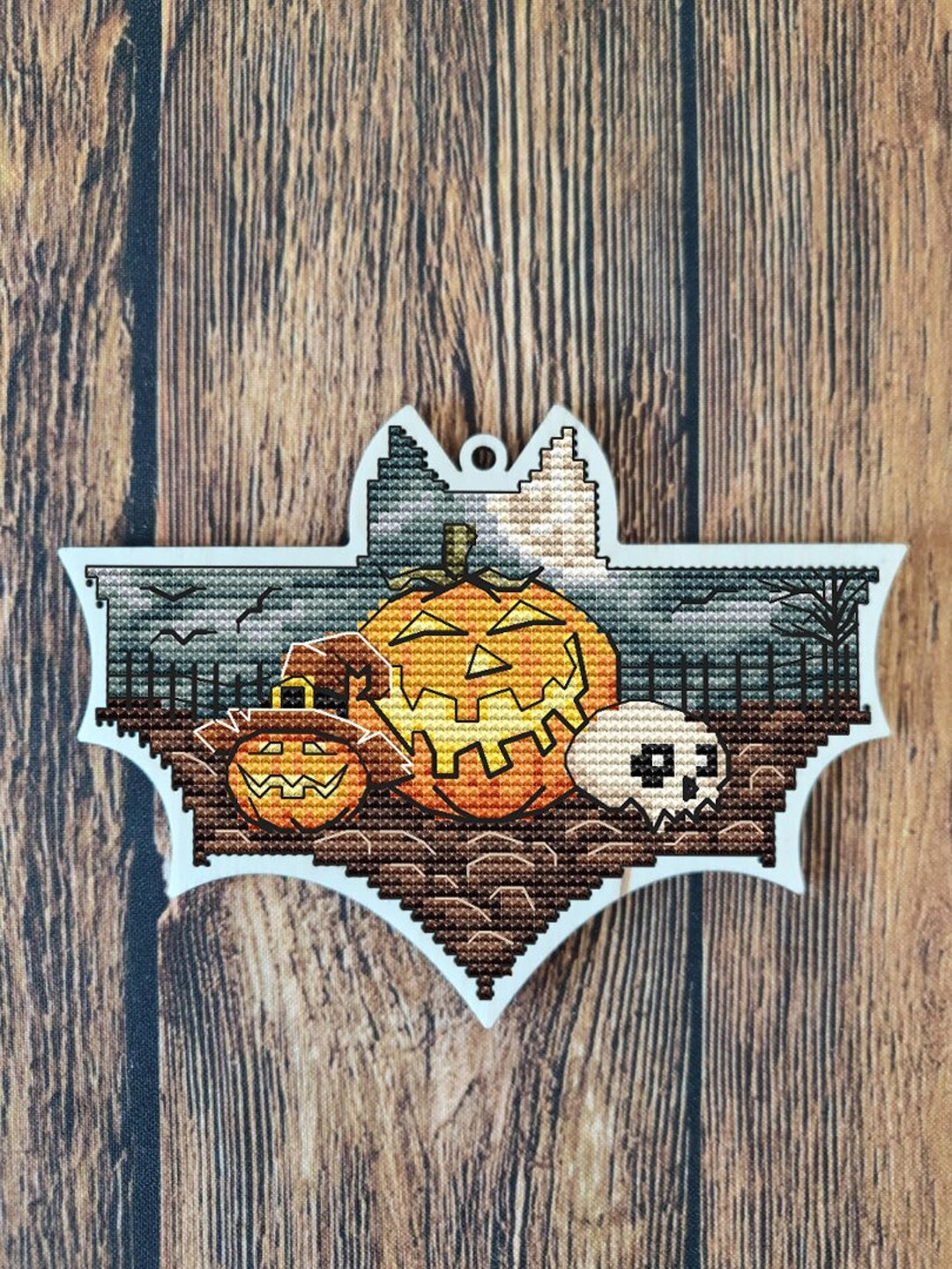 Halloween Cross Stitch Chart - PDF Cross Stitch Pattern - Cute Ghost ...