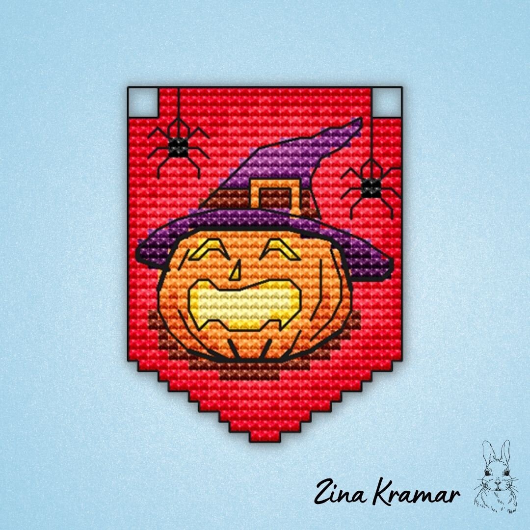 Jack O Lantern Cross Stitch Chart - PDF Cross Stitch Pattern - Small ...