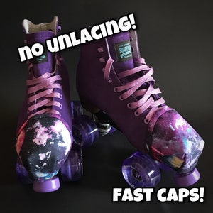 Roller skate toe guards. Roller skate toe caps ~ FAST CAPS ~ Purple Planet