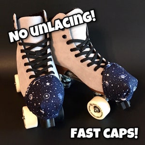 Fast Caps! Roller skates toe guards ~ FAST CAPS ~Navy Silver Solar