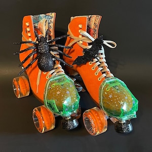Fast Caps Roller Skate toe guards ~ Green Jelly Stars