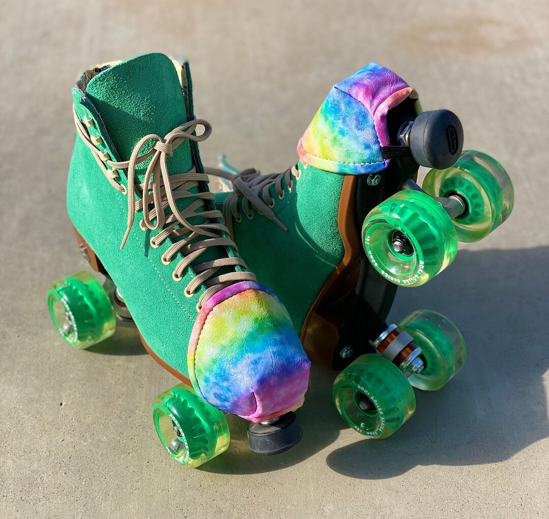 FAST CAP Roller Skate Toe Guards. Roller Skate Toe Caps Rainbow Vinyl Etsy