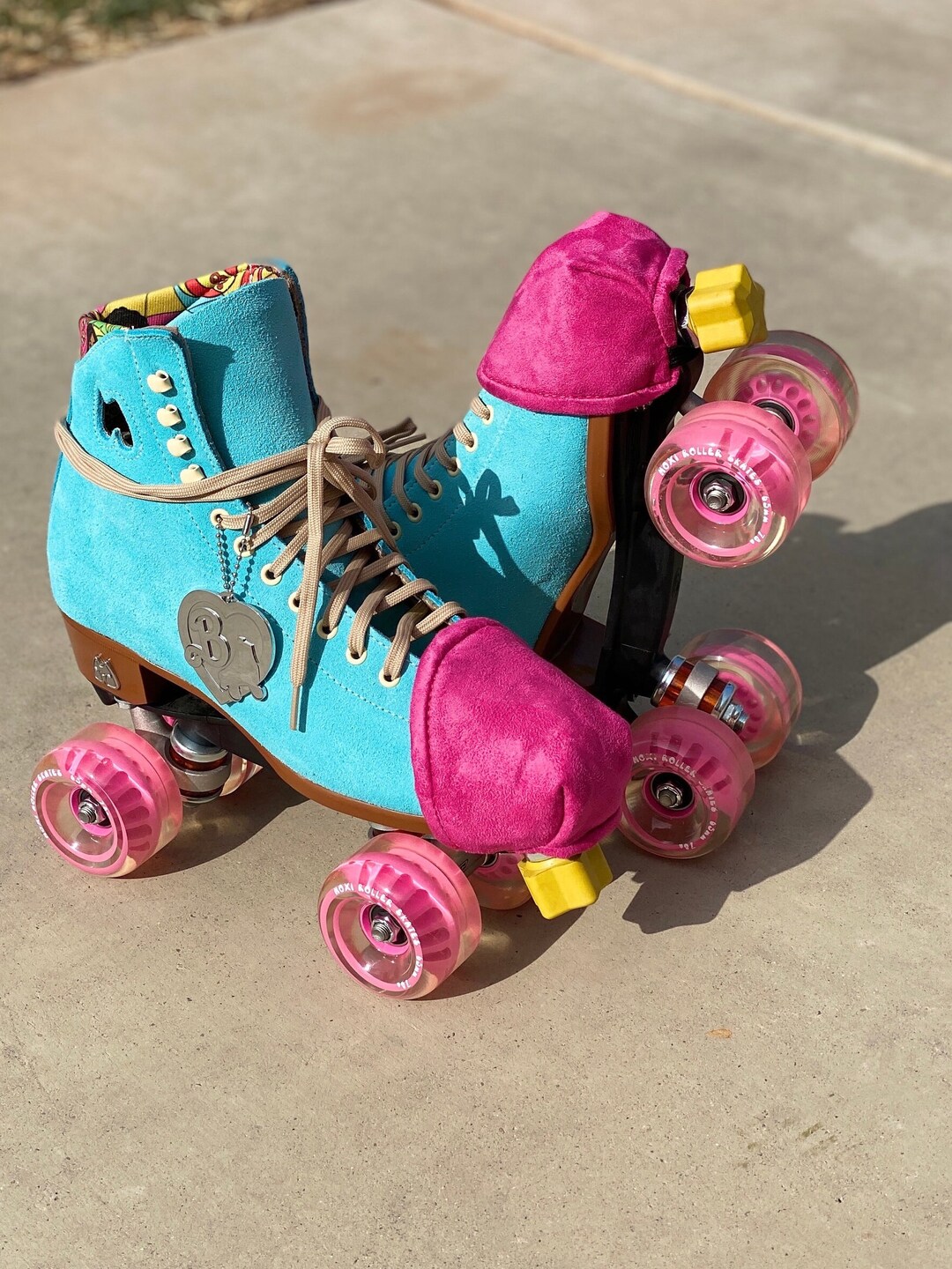 FAST CAP Roller Skate Toe Guards. Roller Skate Toe Caps Fuchsia, Vegan