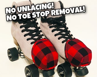 Fast Caps Roller Skate toe guards ~ Buffalo Plaid