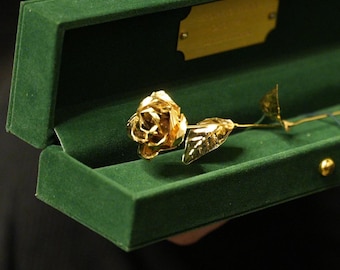 ROSA DE LUXO Banhada a Ouro 24K