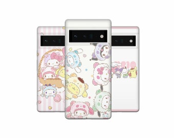Senrio Phone Case Kawaii Cover for Google Pixel 8, 8Pro, 7A, 7Pro, 6A, iPhone 15, 14, 13, Samsung Galaxy S23, S22, A54