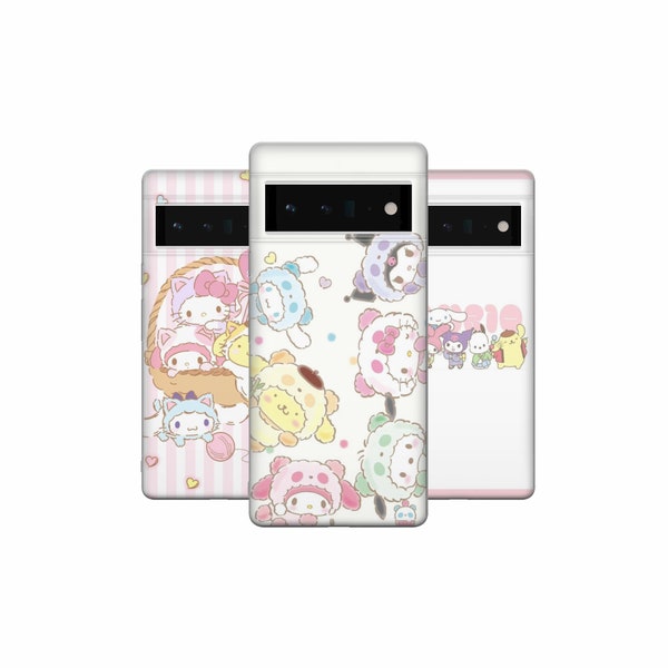 Senrio Phone Case Kawaii Cover for Google Pixel 8, 8Pro, 7A, 7Pro, 6A, iPhone 15, 14, 13, Samsung Galaxy S23, S22, A54