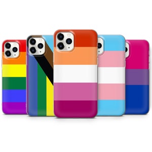 Pride Cases Gay Lesbian Trans Bi Gift Cover iPhone 15 Pro Max 14 13 mini 12 11 XR XS SE 2020 2022 X 7 8 6 Plus Cover image 1