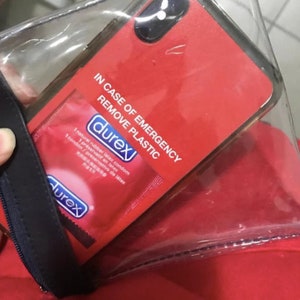 In Case Of Emergency Remove Plastic Red Grunge Aesthetic Gift For Him Phone Case iPhone 15 Pro Max 14 13 12 11 XR XS SE 2020 Plus Cover