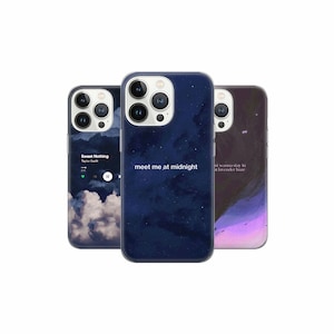 Midnight Swift Phone Case Song Quotes Cover for iPhone 16 Pro Max 15 14 13 12, Samsung S23 S22 A74 A54 A14, Pixel 8 Pro 7A