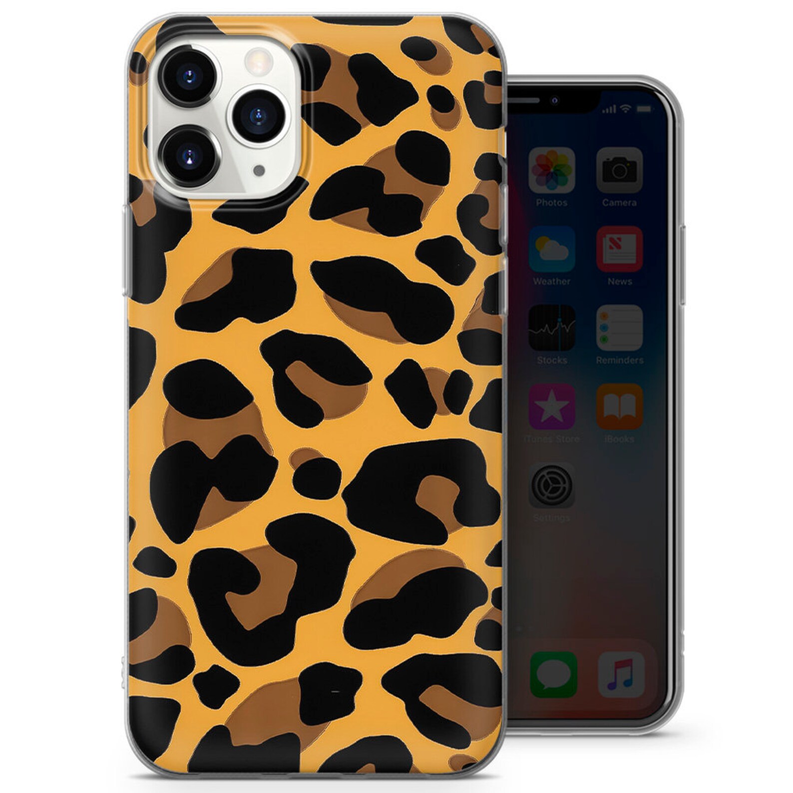 Leopard Pattern Animal Print Case iPhone 12 iPhone 7 8 iPhone | Etsy