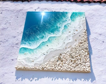 Ocean Resin Art for Your Summer Decor - Mod Podge Rocks