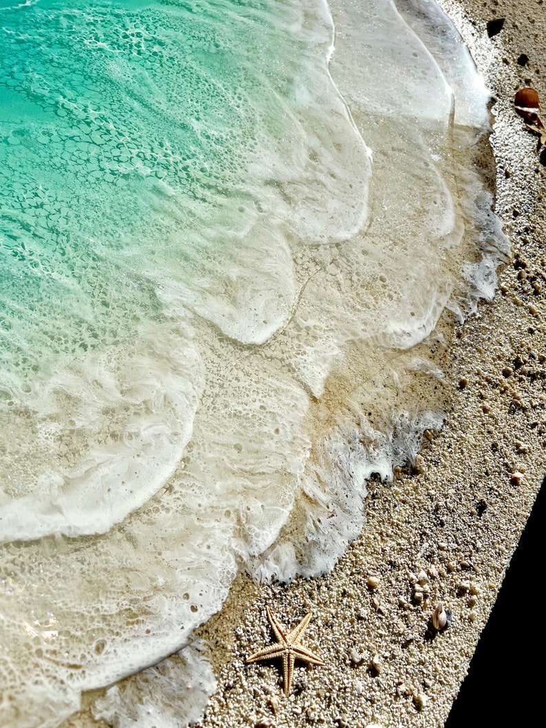 Resin Painting hawaii 2 Ocean Resin Art Epoxy Etsy