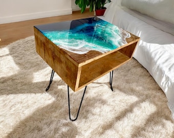 ◇SACWORKS/NIGHT TABLE SIDE TABLE Amazon.com: SAYGOER Small Half Moon Side Table 19.7'' Bed